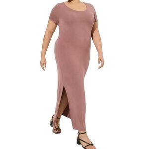 TORRID Maxi Super Soft Scoop Neck Slit Dress | Size 2 (18-20)